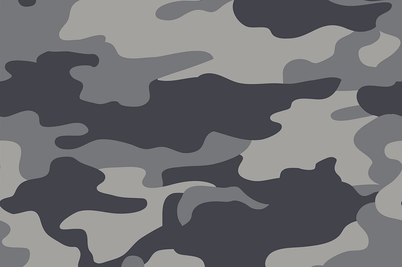 Premium Vector  Army camouflage texture, black and gray. vector  illustration