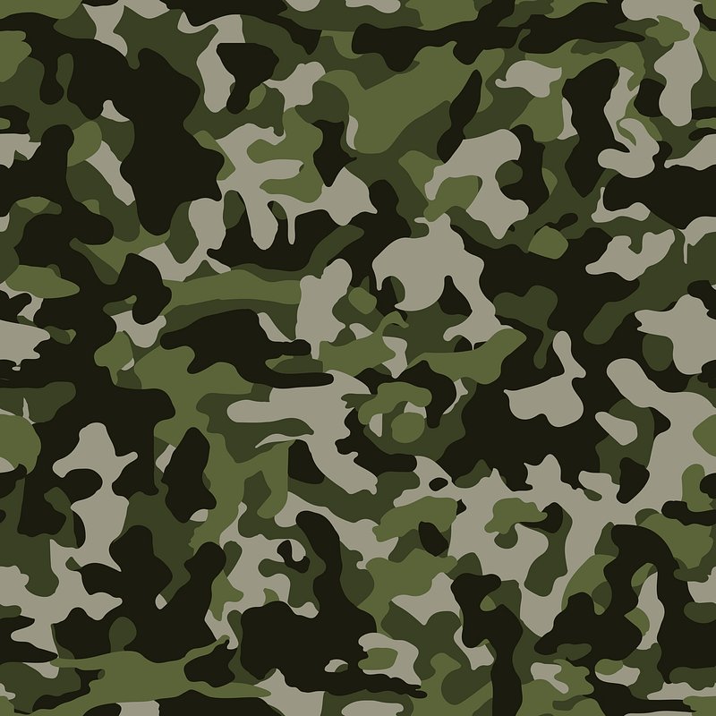 Military Camo Seamless Pattern. Camouflage in Red, Black and White