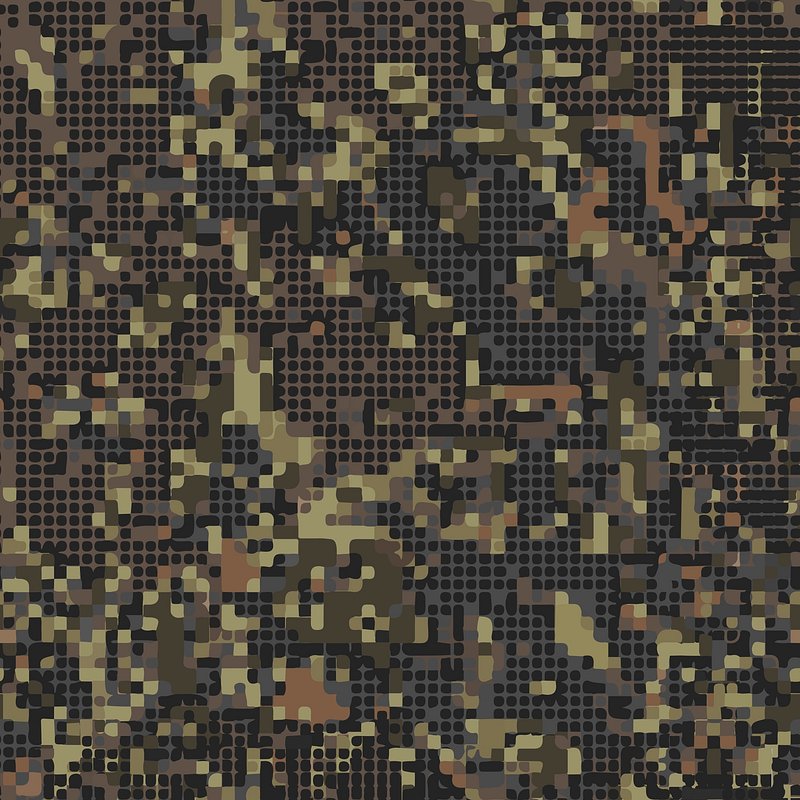 Poster Flecktarn seamless vector camo pattern 