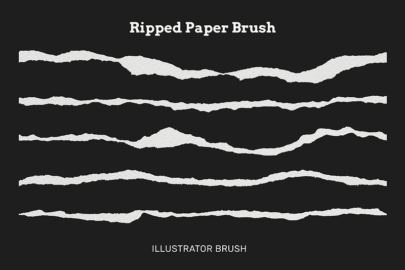 Torn paper deals brushes