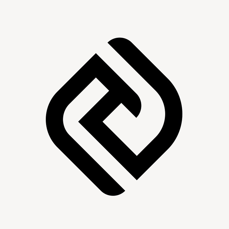 Black abstract business logo element, | Premium Vector - rawpixel