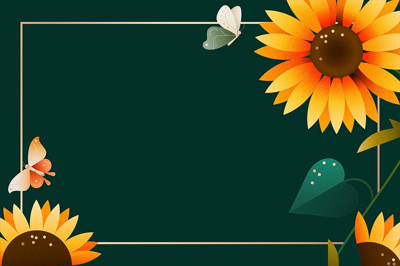Flower background aesthetic border with flowers | Free Vector - rawpixel