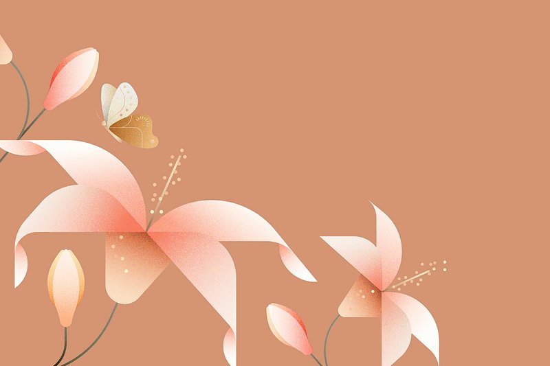 Flower background, aesthetic border design | Premium PSD - rawpixel