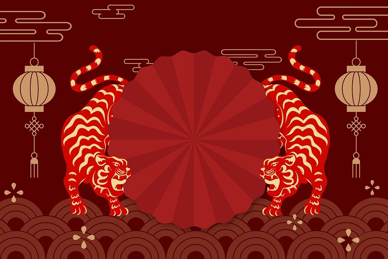 Premium PSD  Assortment of chinese new year mock-up elements