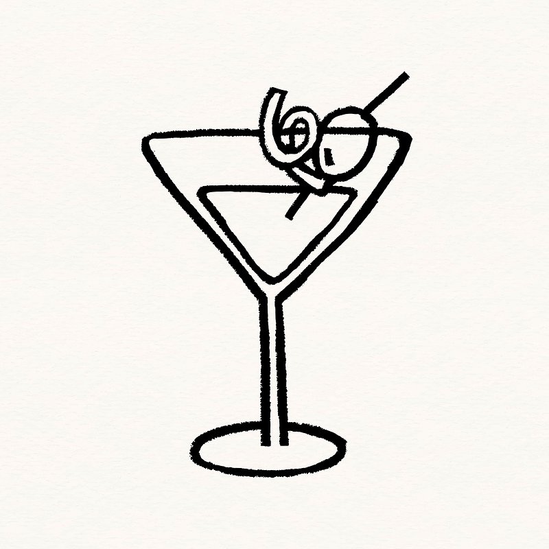Martini Glass coloring page  Free Printable Coloring Pages