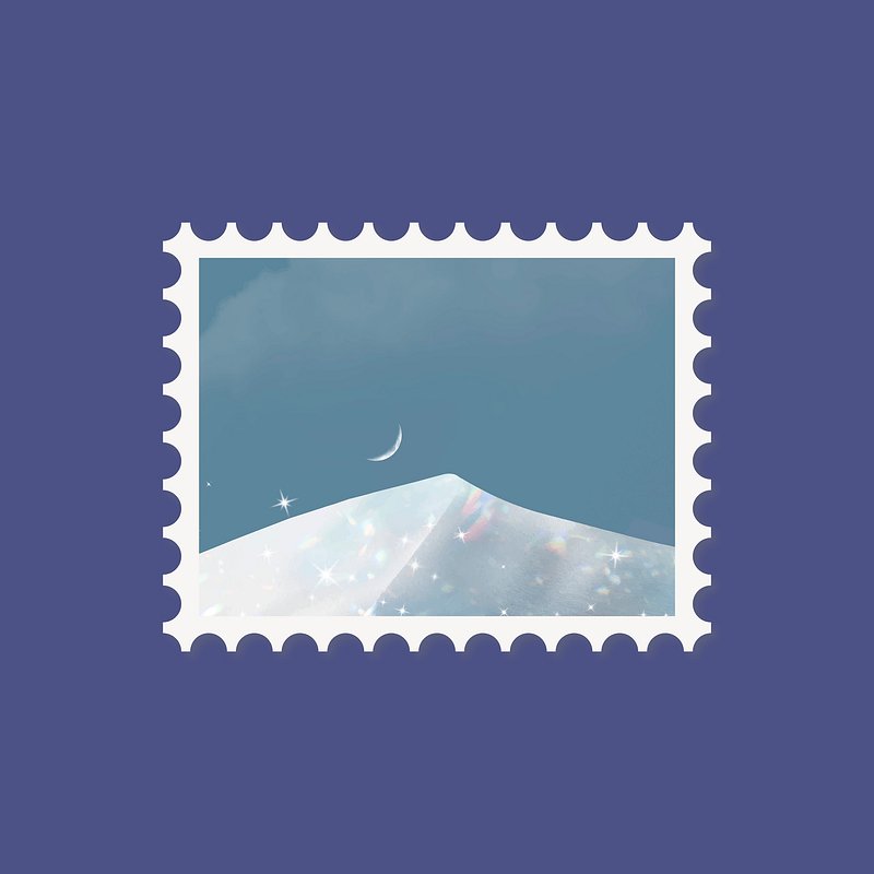 Blue sky stamp frame, cute | Free Photo - rawpixel