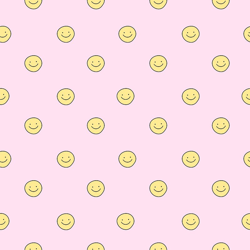 Smiling face pattern desktop wallpaper  Free Photo  rawpixel
