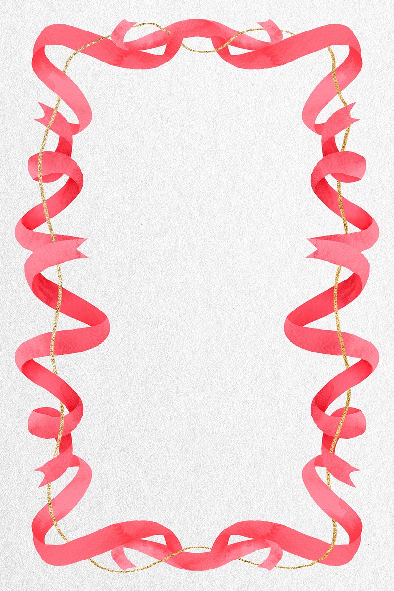Free Vectors  Cute ribbon frame (pink)