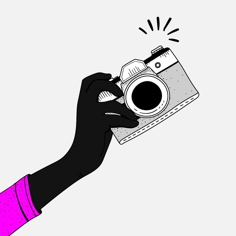 photographer with camera drawing