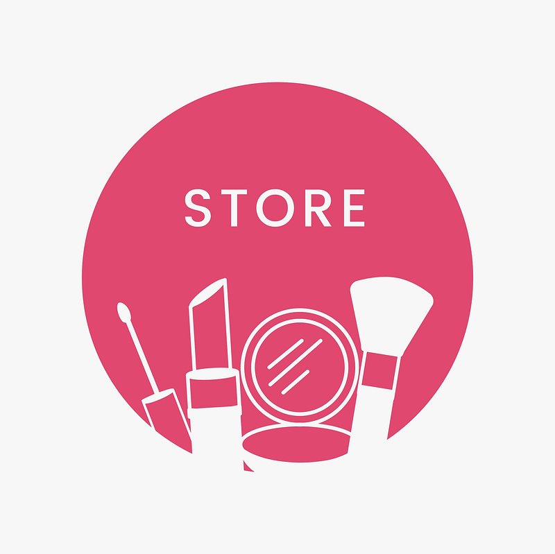 Pink beauty store logo cosmetics | Premium Vector - rawpixel