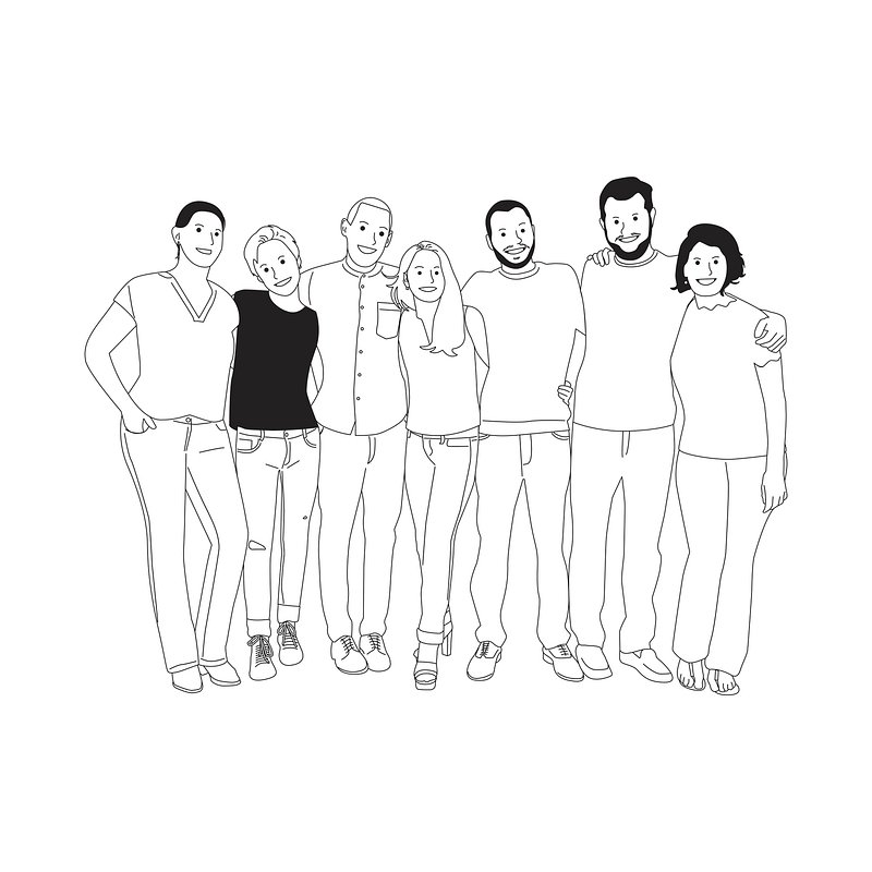 Illustration diverse people arms each | Free Photo Illustration - rawpixel