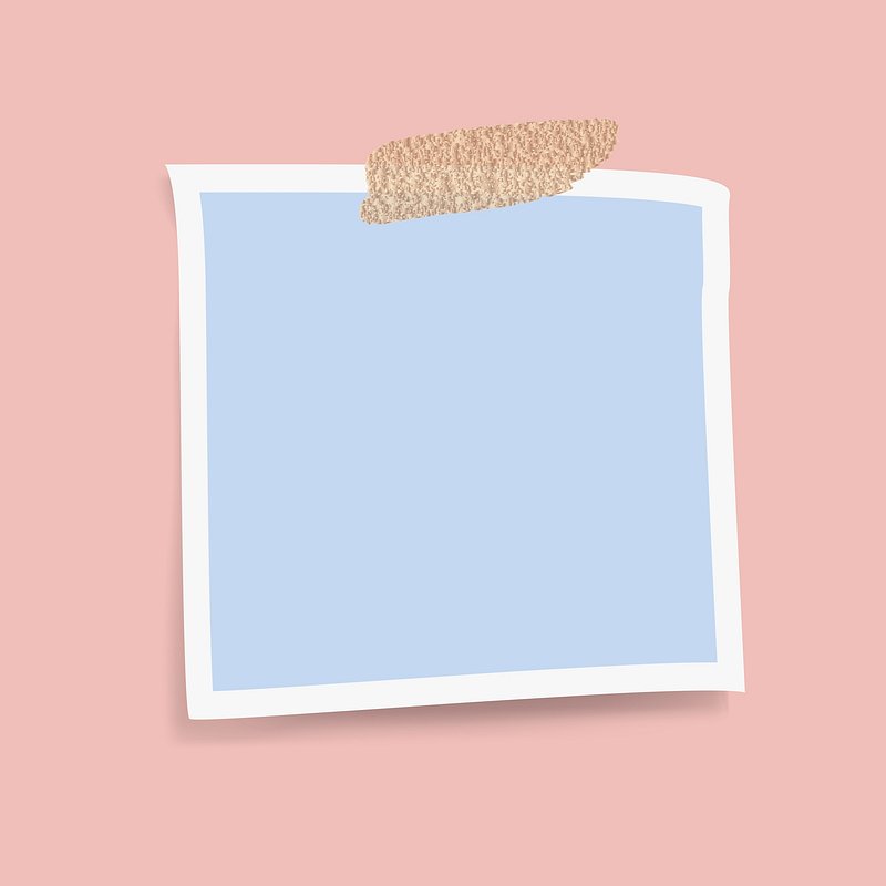 Blank blue notepaper on pink | Premium Vector - rawpixel