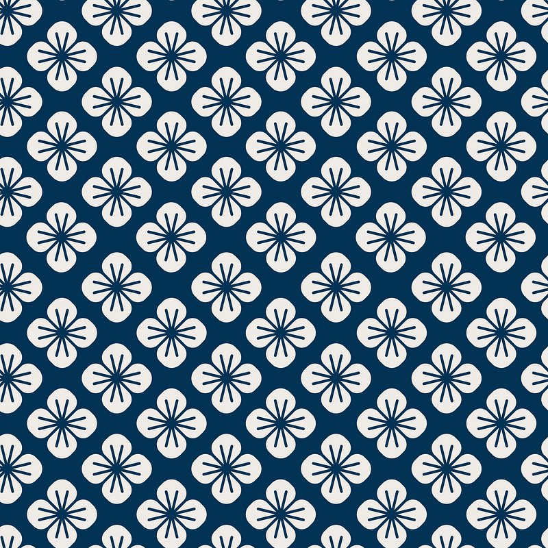 Seamless Japanese pattern floral motif | Premium Vector - rawpixel