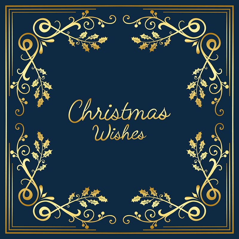 Christmas Wishes Card Design Vector Free Vector Rawpixel