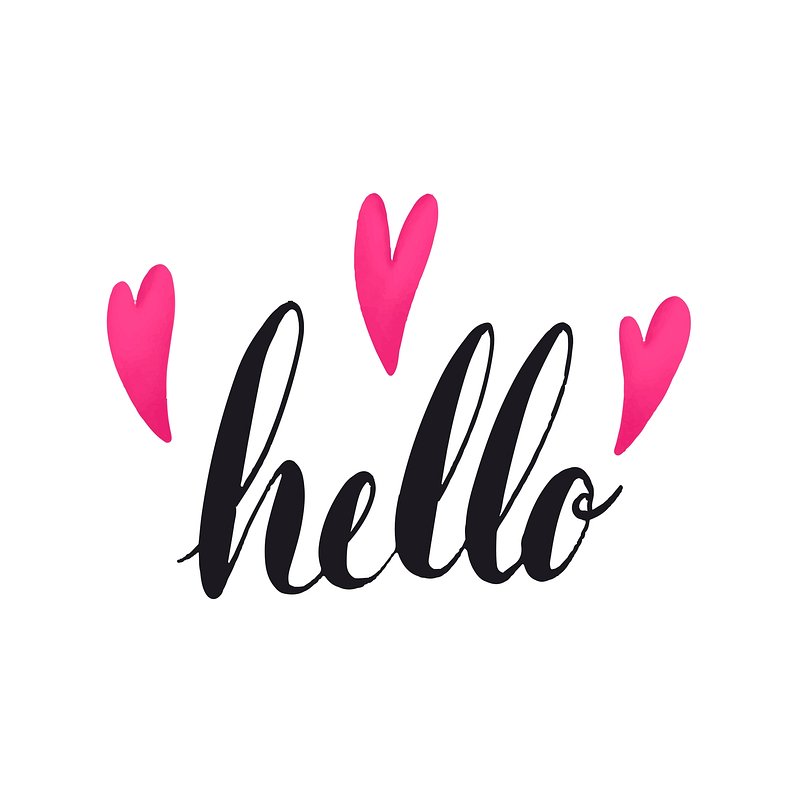 The word hello typography decorated | Free Vector - rawpixel