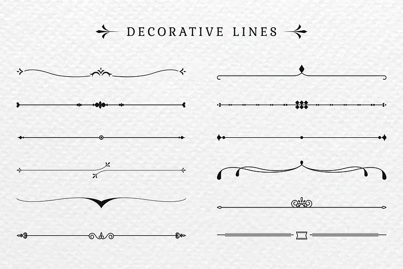 vertical decorative lines