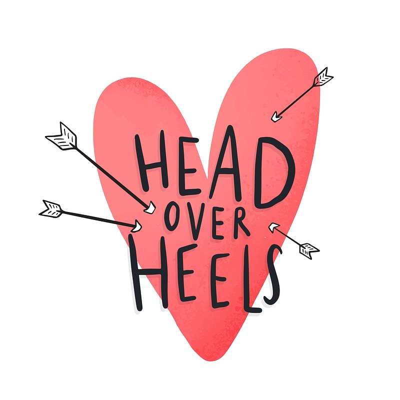 head-heels-love-text-design-free-vector-rawpixel