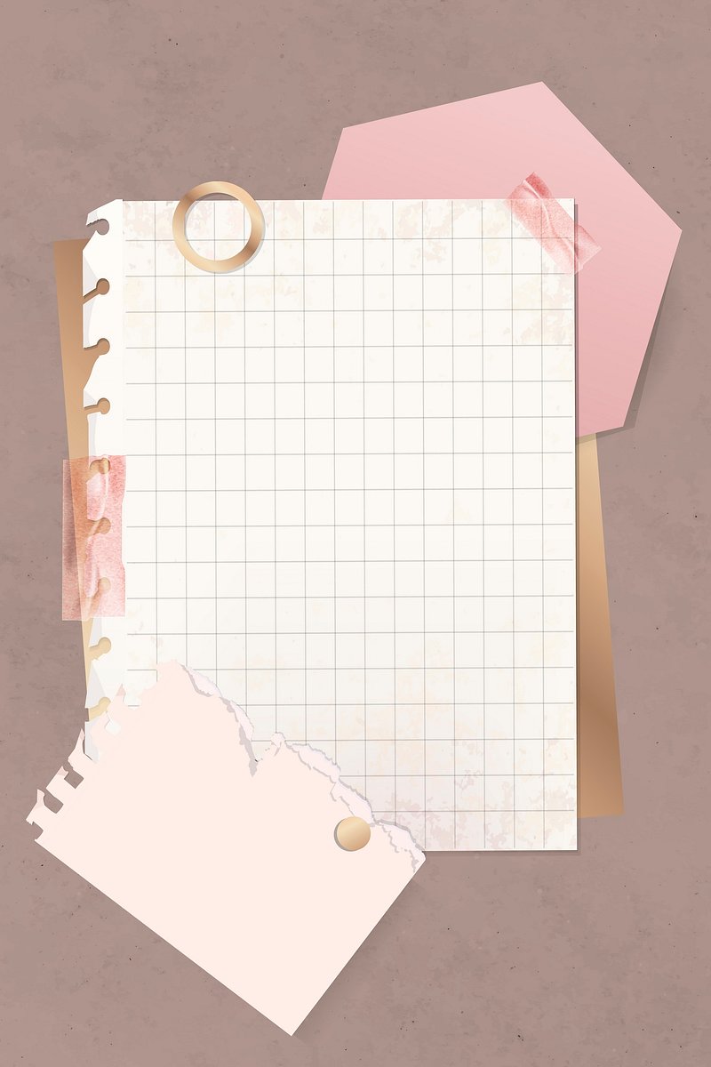 Feminine grid note paper vector | Premium Vector - rawpixel