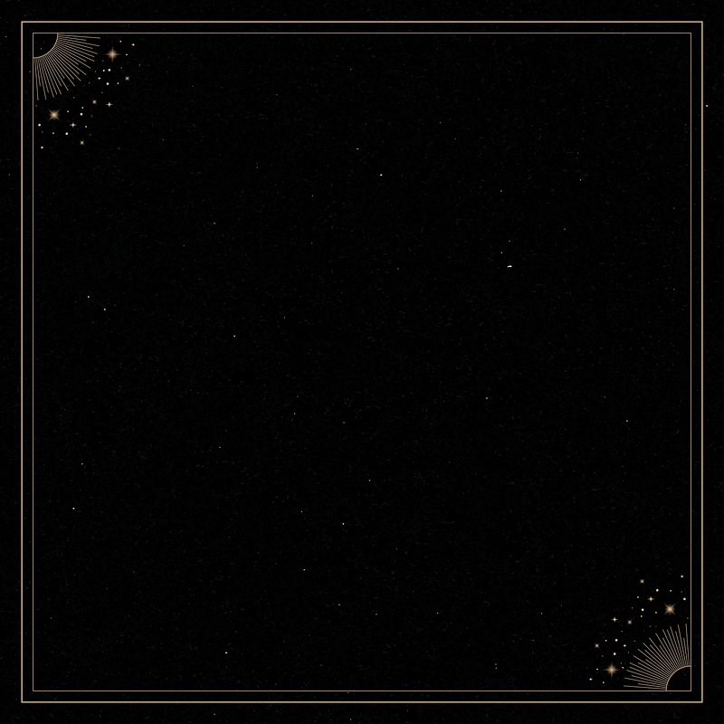 Mystical golden frame on black | Premium Vector - rawpixel