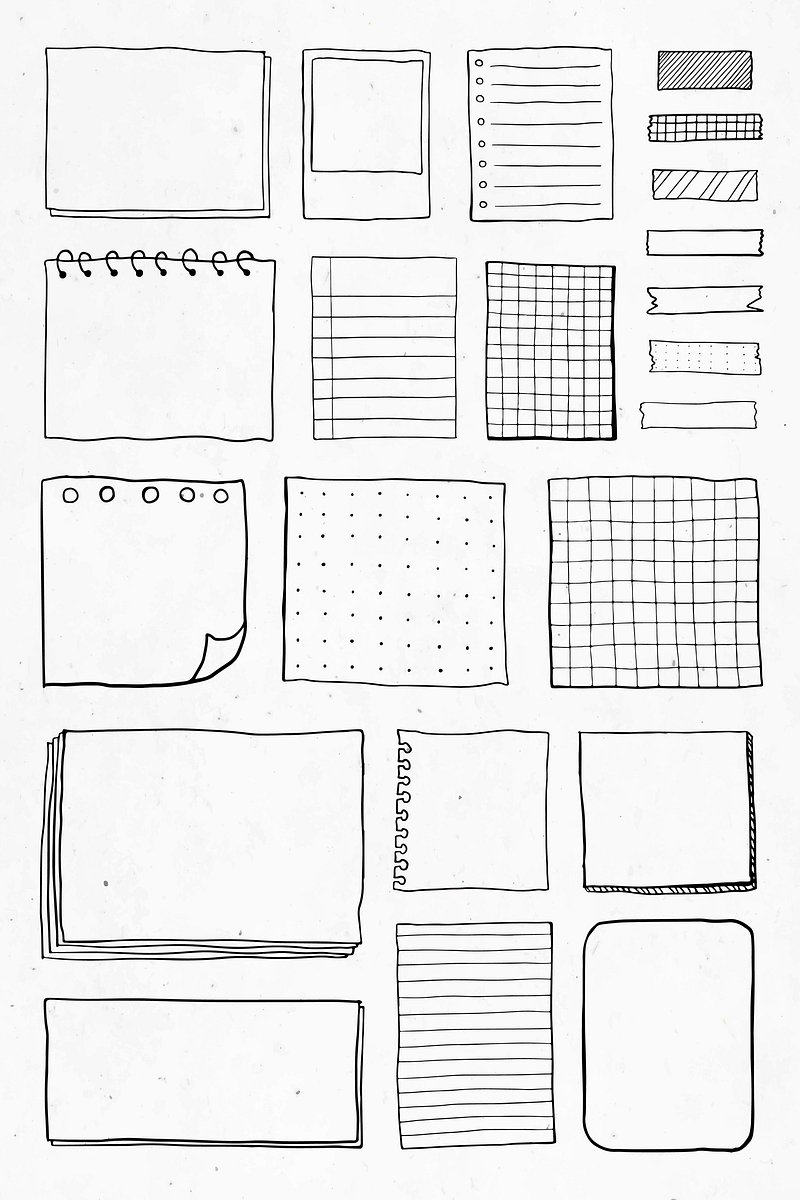 Set of paper notes on black background vector, premium image by  rawpixel.com / sasi