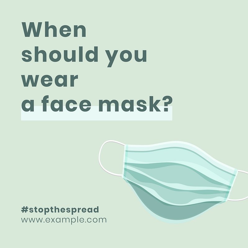 When to wear a mask | Free Vector - rawpixel