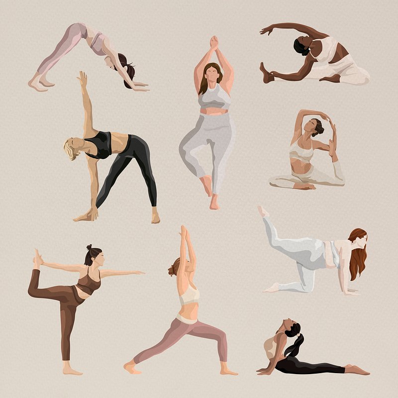 Seven Various Halftone Yoga Poses, Free Hand Drawn Vector Halftone Sketch  Royalty Free SVG, Cliparts, Vectors, and Stock Illustration. Image 57090806.