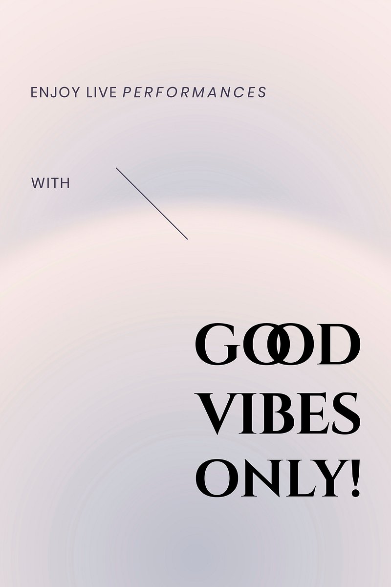 Premium Vector  Gradient aesthetic good vibe poster inspiring