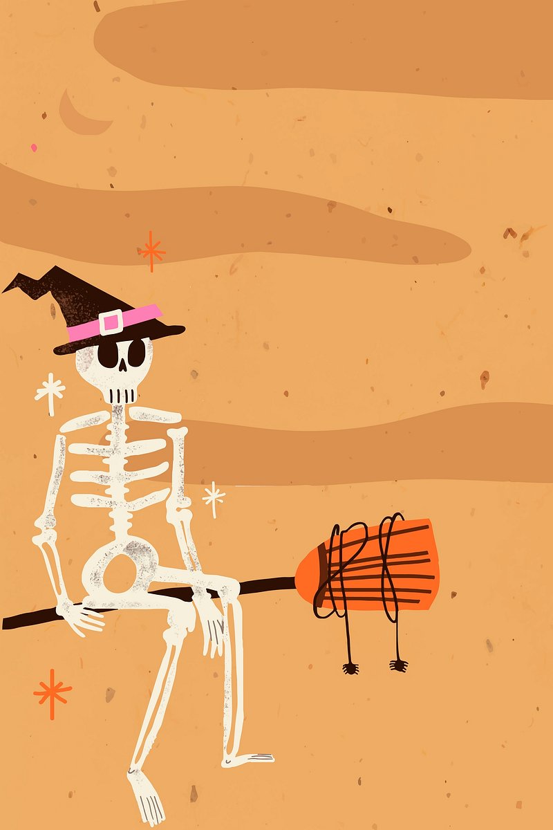 Cartoon Halloween background vector illustration, | Premium Vector ...