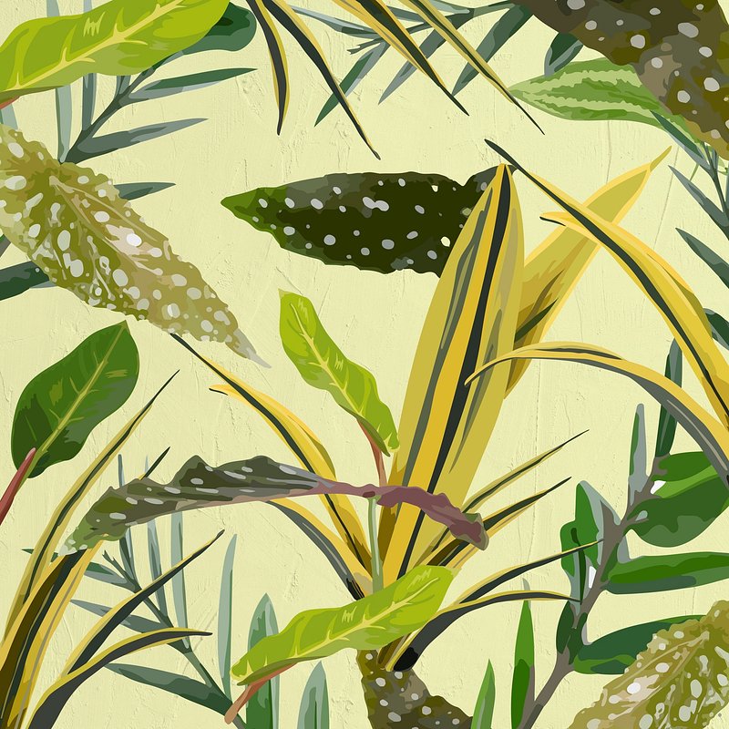 Green leaf pattern background wallpaper | Free Photo - rawpixel