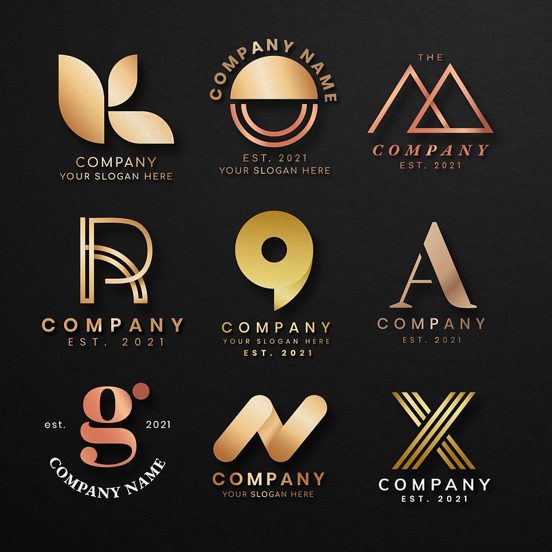 Gold Logo Designs | Free Vector Graphics, Icons, PNG & PSD Logos - rawpixel
