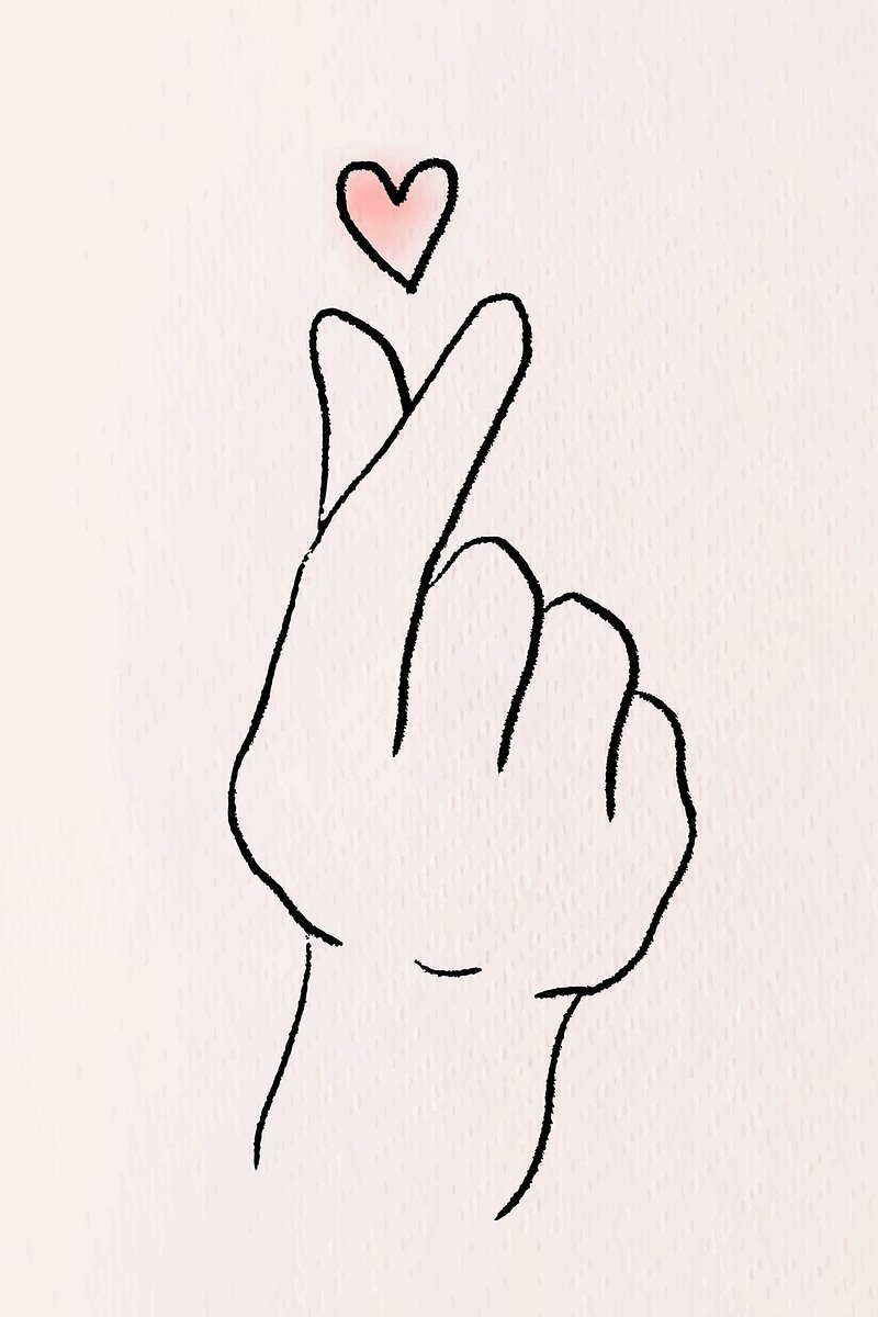 Mini heart hand sign vector | Premium Vector Illustration - rawpixel