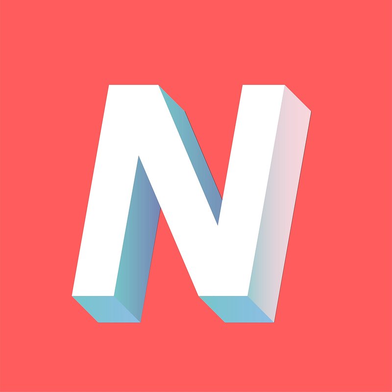 N. Объемная буква n. Аватарка с буквой n. Иконки с буквой n. Буква а на аватарку.