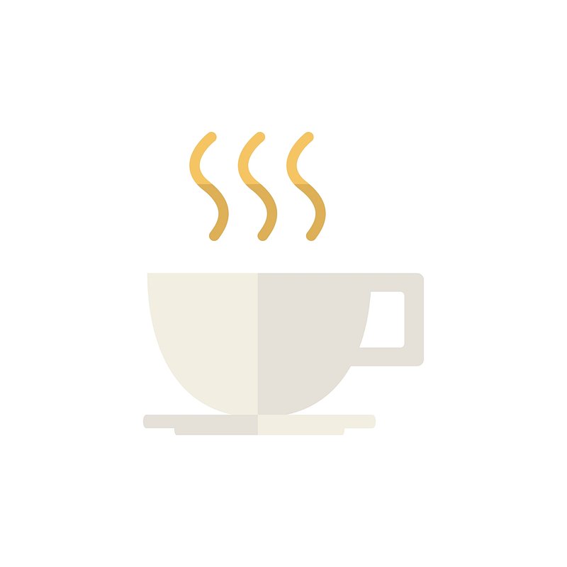 Coffee cup icon. Vector illustration on isolated transparent