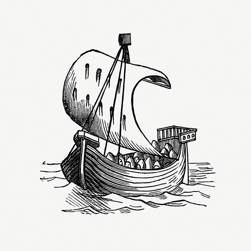 Vintage European style boat engraving | Free Photo Illustration - rawpixel
