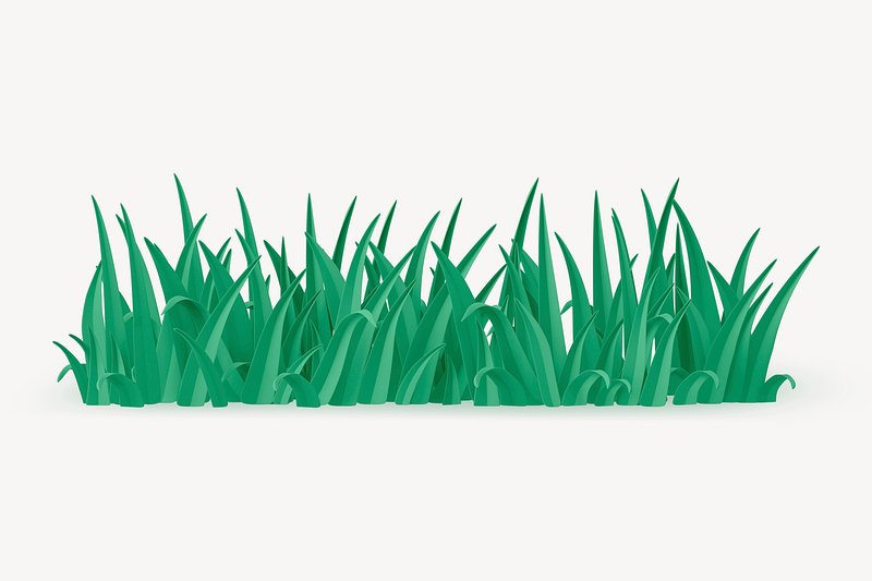 Green grass clipart, cute 3d | Premium PSD - rawpixel