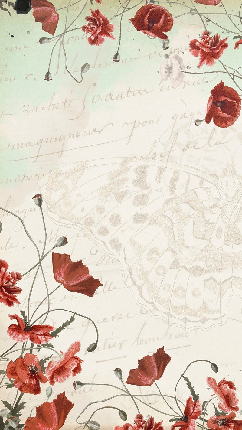 Aesthetic mobile phone wallpaper, vintage | Premium PSD - rawpixel