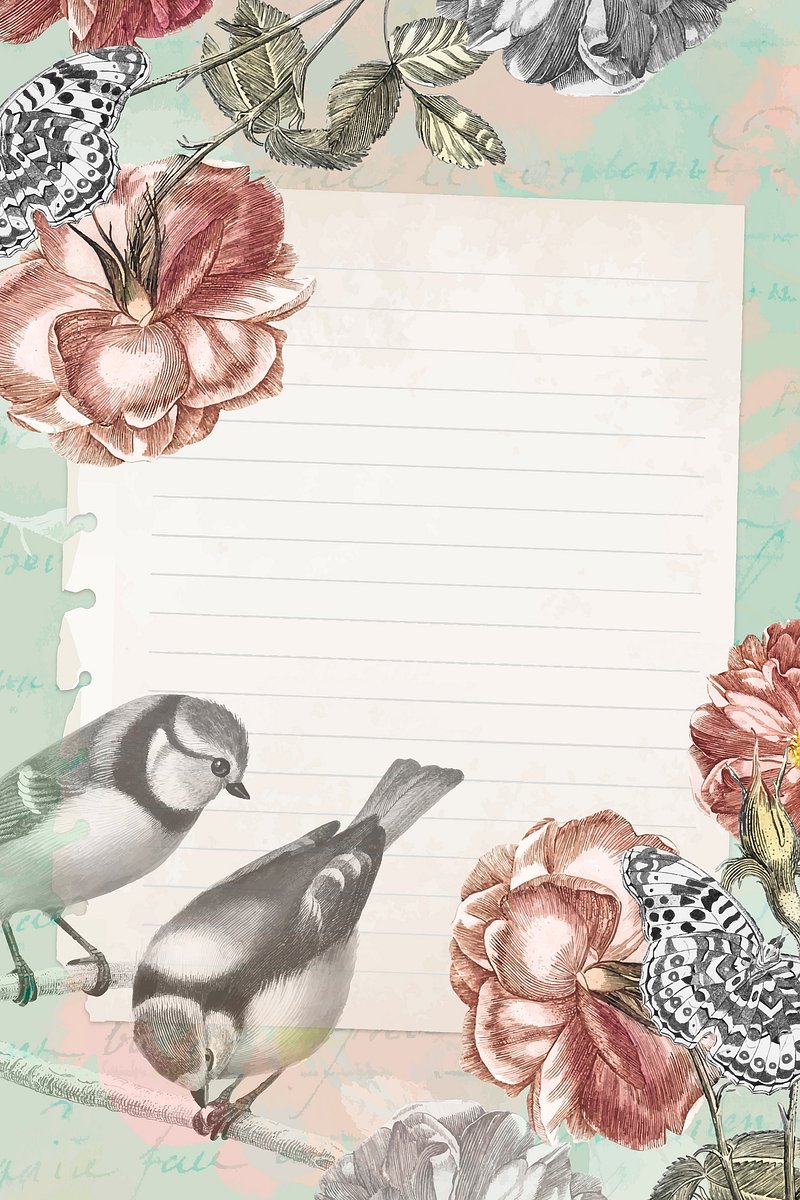 Download premium image of Aesthetic note mobile wallpaper, vintage blank  scrapbook journal note …