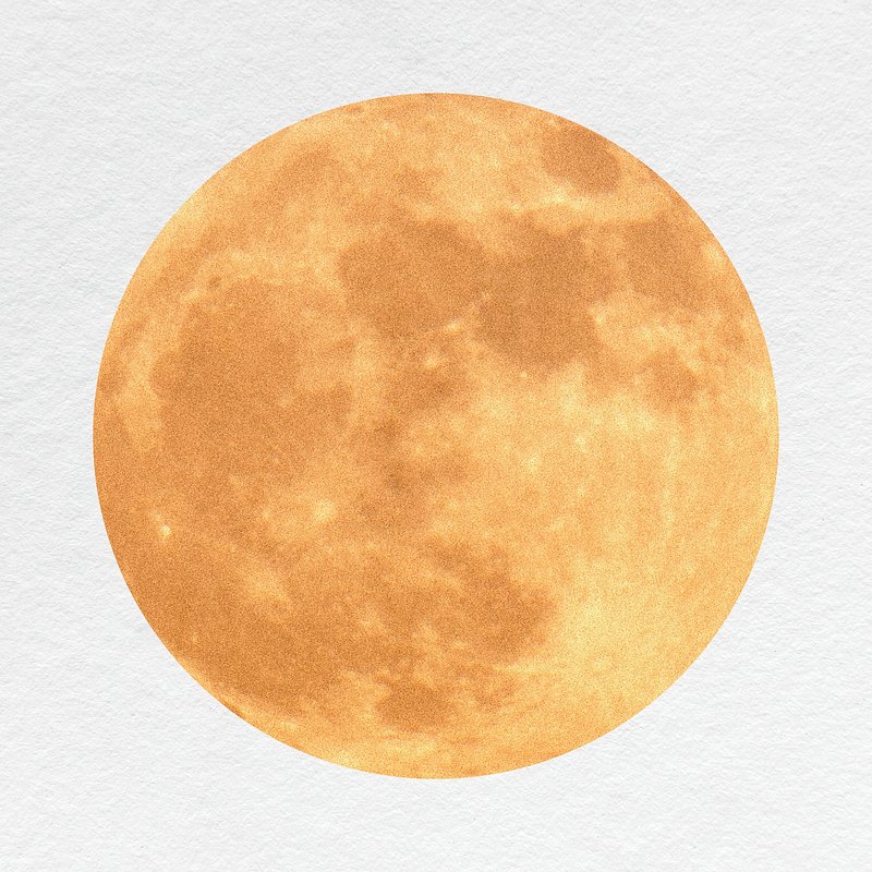 Realistic Moon PNG Clipart Image​