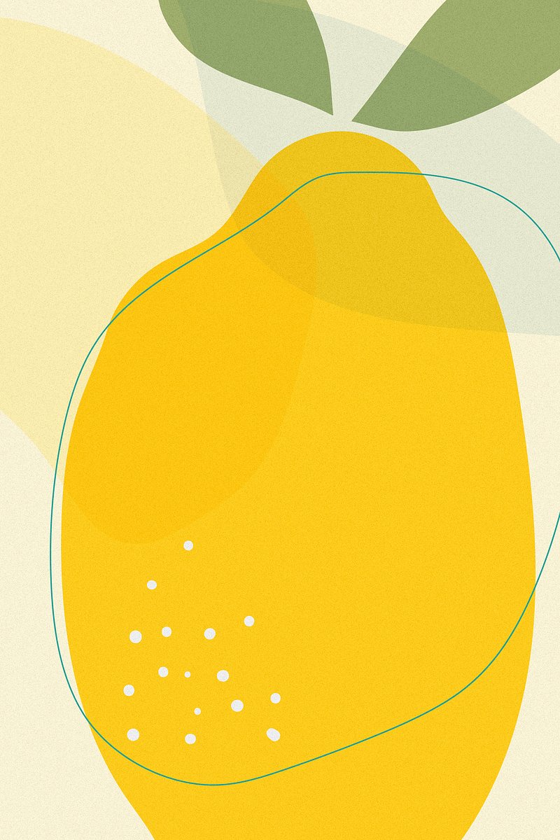 Hand drawn lemon Memphis background | Premium Vector - rawpixel