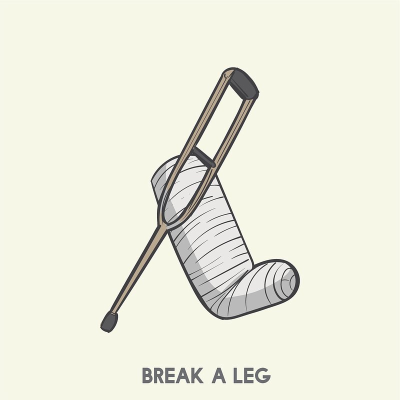Cartoon Break A Leg Images | Free Photos, PNG Stickers, Wallpapers &  Backgrounds - rawpixel