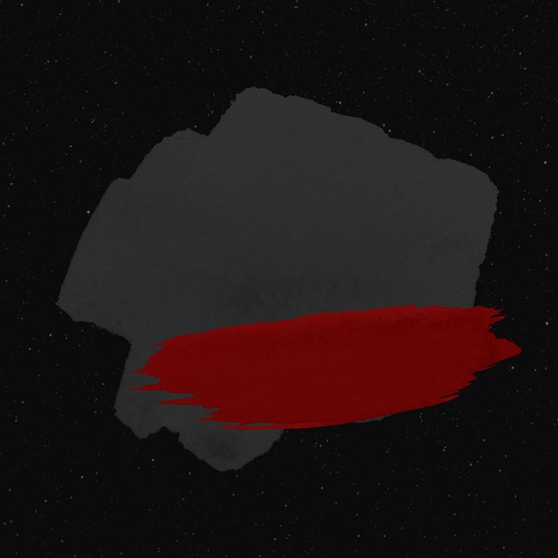 Black paint badge sticker, watercolor Premium PSD rawpixel