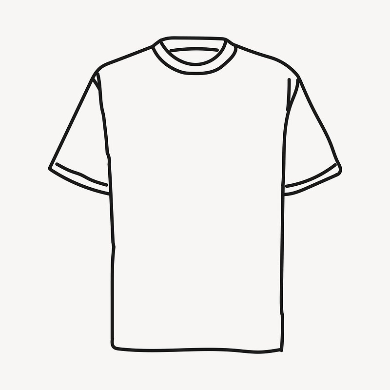 Sketch Of Women's T-shirt. Vector Illustration Royalty-Free Stock Image -  Storyblocks
