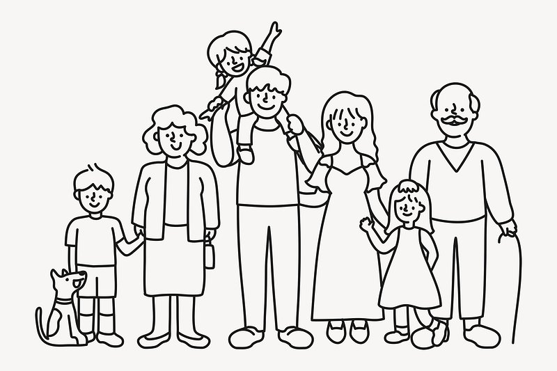 Kids Playing, Family, Drawing, Human Bonding, Stick Figure, Cartoon, Social  Group, Sharing transparent background PNG clipart | HiClipart