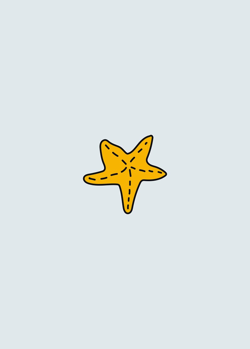 Hand drawn yellow star vector | Free Vector - rawpixel