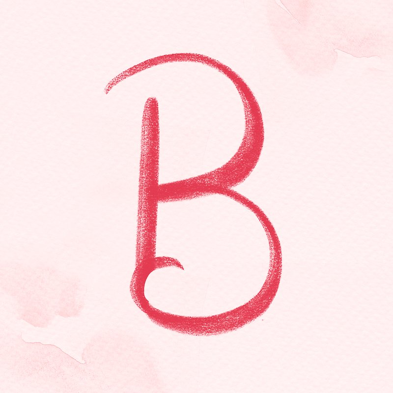 Letter B Brush Stroke Psd | Free PSD - Rawpixel