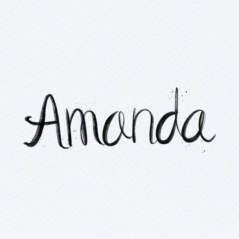 Hand drawn Amanda psd font | Free PSD - rawpixel