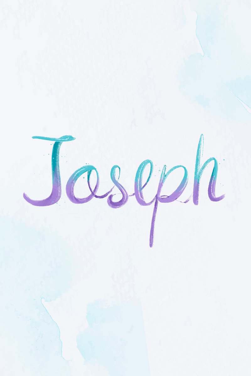 Joseph name word vector typography | Free Vector - rawpixel