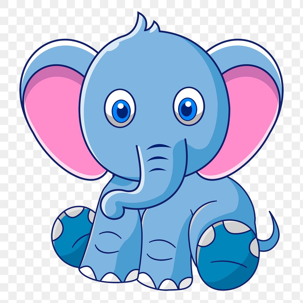 Baby elephant png sticker, animal | Free PNG - rawpixel