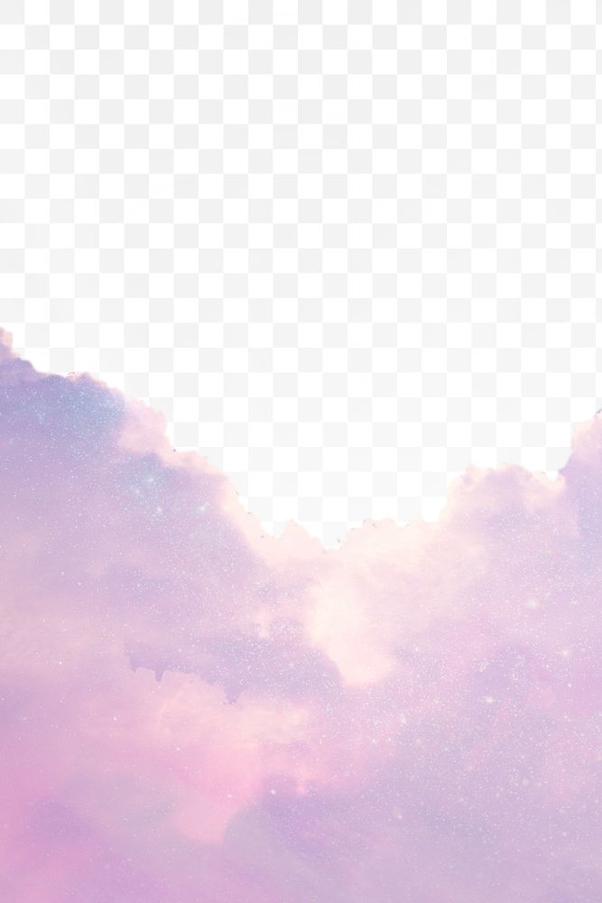 Glitter clouds png border, transparent Premium PNG rawpixel