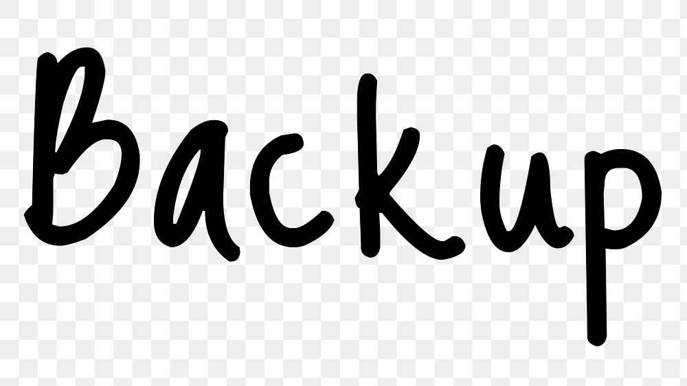 Backup Word Png Simple Typography Free PNG Rawpixel